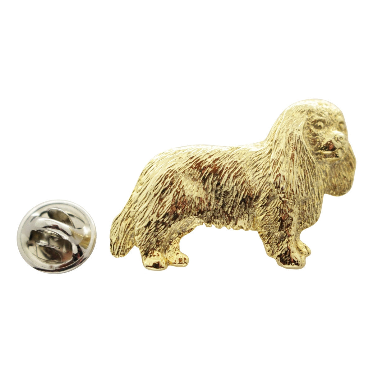 Cavalier King Charles Pin ~ 24K Gold ~ Lapel Pin ~ 24K Gold Lapel Pin ~ Sarah's Treats & Treasures